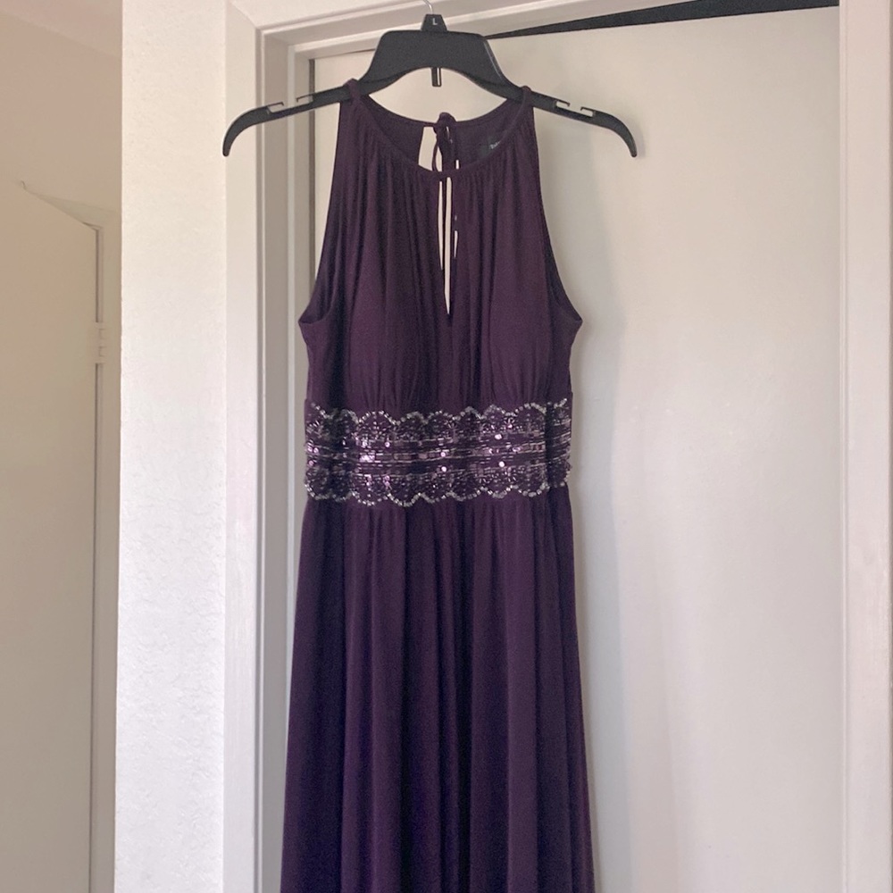 RMRichards size 6 long dress kind of an eggplant, purple, unaltered